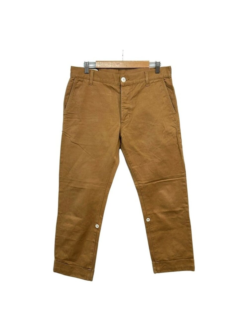 Gucci Pants S Light Brown Straight Chino Button Fly Cotton